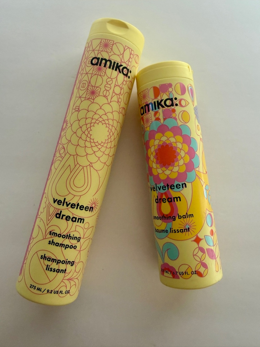Amika Velveteen Dream Smoothing Shampoo & Balm Duo Set Frizz Control New